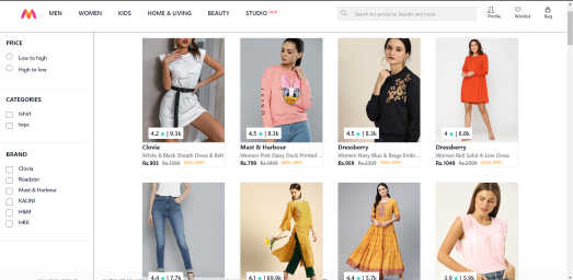 Myntra Clone